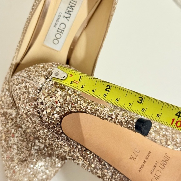 Jimmy Choo Sparkling Gold Heels - Picture 10 of 10